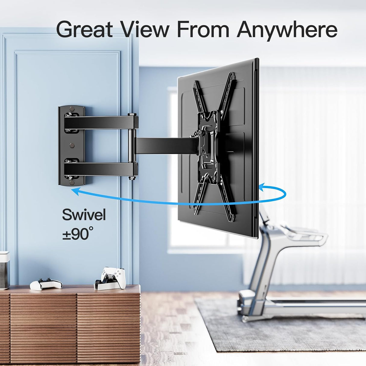 Soporte de pared PERLESMITH para TV 26-60 Full Motion PSMFK12