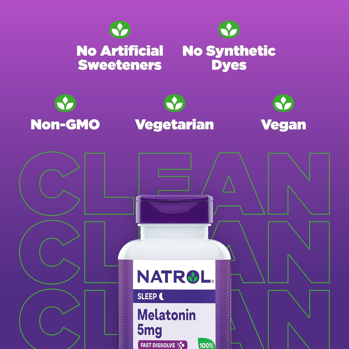 Tabletas de Melatonina 5 mg Natrol, Sabor Fresa, 200 tabletas