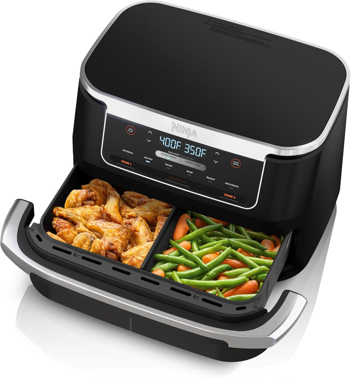 Freidora de Aire Ninja DZ071 6 en 1, Gran Capacidad 7QT