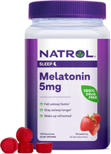 Natrol Gomitas suplementos para dormir  de 5 mg para  adulto