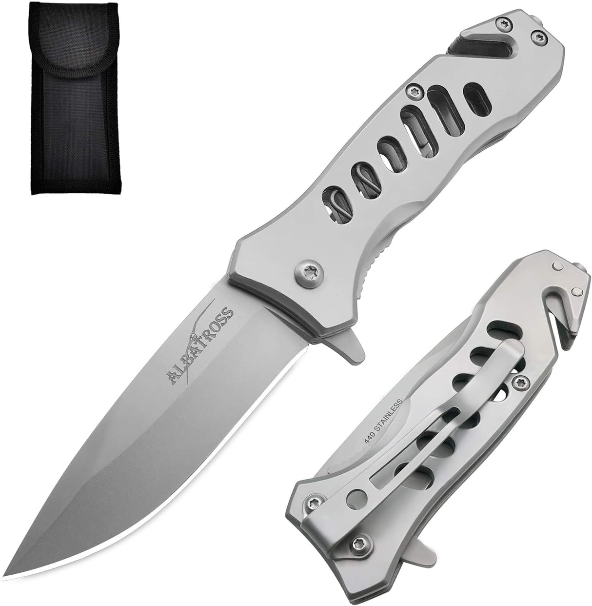 Cuchillo de bolsillo plegable asistida por resorte
