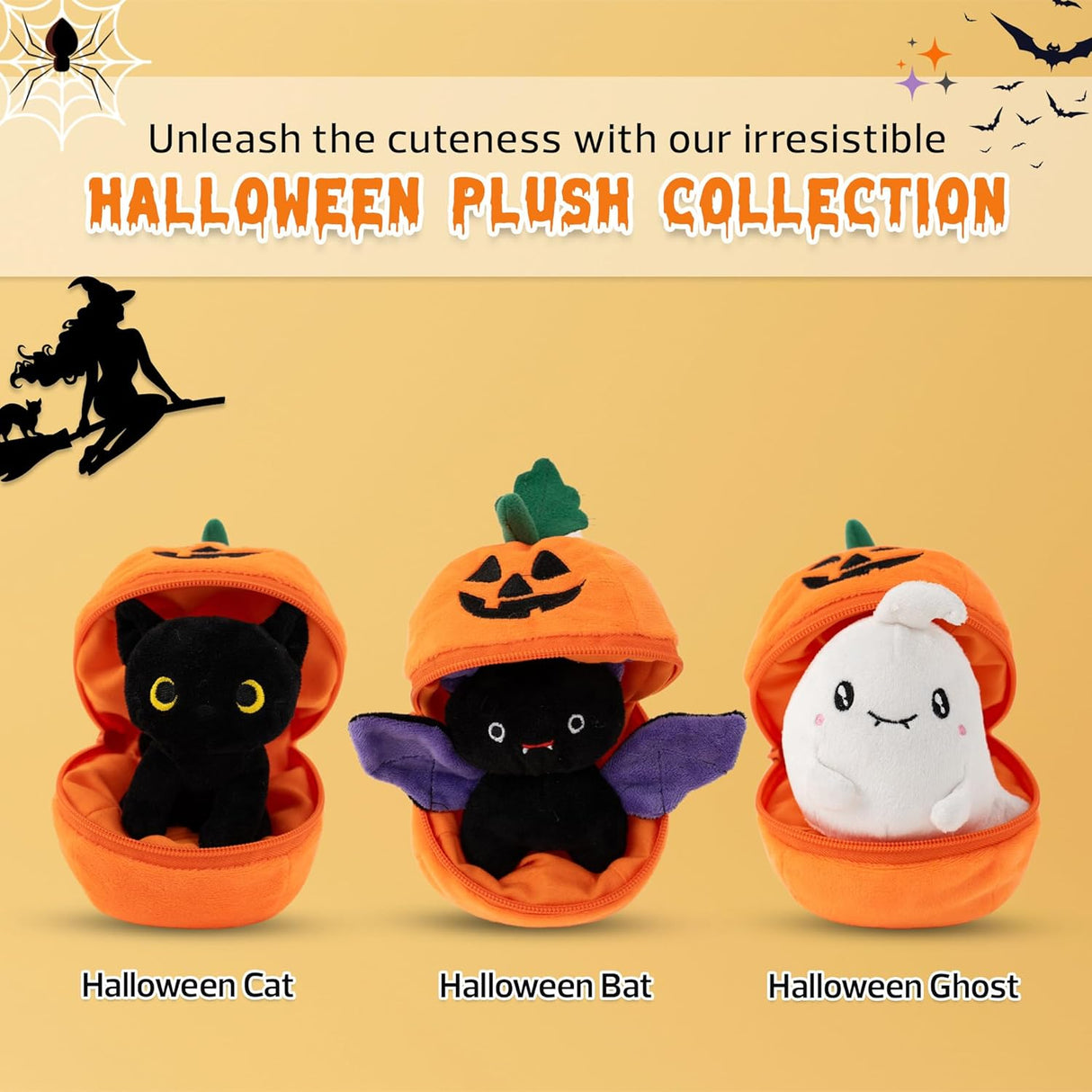 Peluche Fantasma con Bolsa - Decoración Halloween - Edición Especial