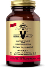 Solgar VM-75 Multivitamínico Vegano, 90 Tabletas