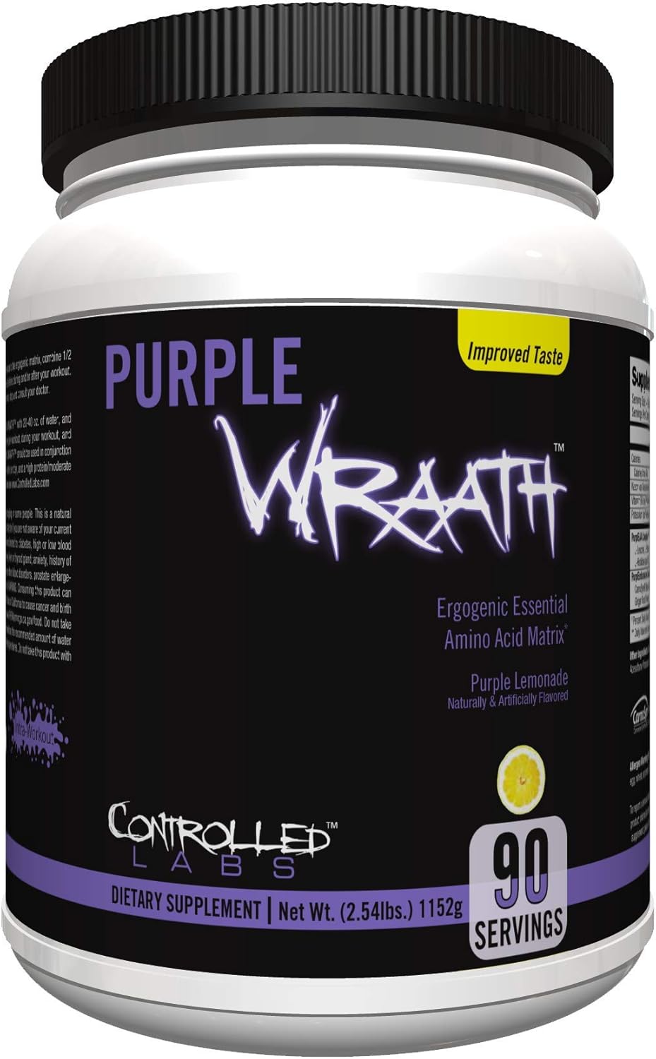 Purple Wraath BCAA EAA Intra Workout Powder Control Labs 90 Servings