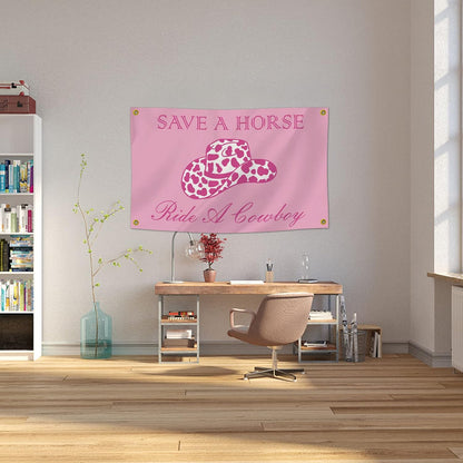 Bandera "Save A Horse Ride A Cowboy", poliéster, 3x5FT