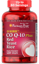 Suplemento Q-Sorb CoQ10 de Puritan's Pride para salud cardíaca y más, 120 cápsulas