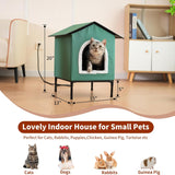 Casa Calentada para Gatos, Elevada e Aislada, Modelo Medio