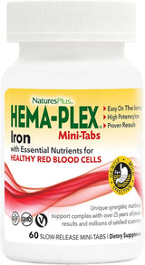 Hema-Plex Hierro 60 mini- comprimidos NaturesPlus