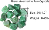 QINJIEJIE Cristales crudos de aventurina verde, piedras