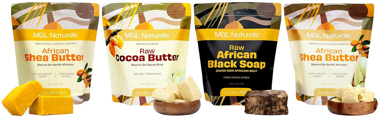 Manteca de Karité Africana Cruda, Vegana y Orgánica - 2.2 lb