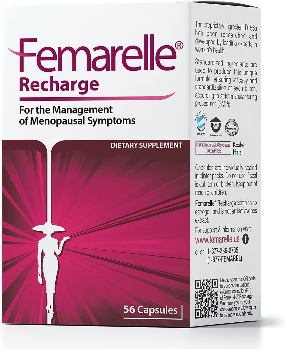 Suplementos Femarelle Recharge para la Menopausia 1 Mes