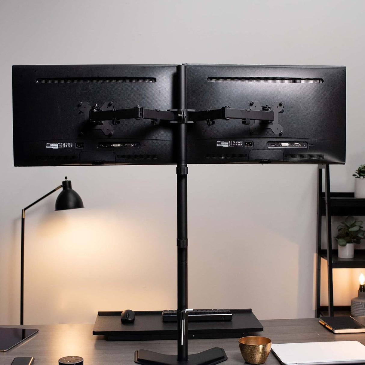 Soporte Doble de Monitor VIVO, Brazo Ajustable, STAND-V012F