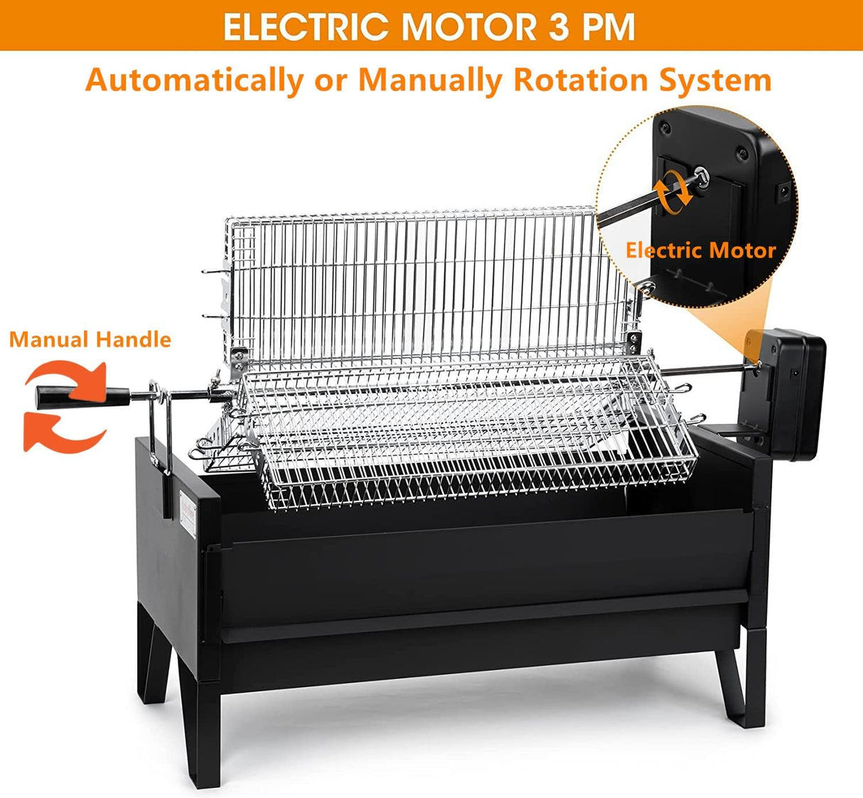 Kit de asador Onlyfire 2 en 1 con 3 cestas y parrilla 24