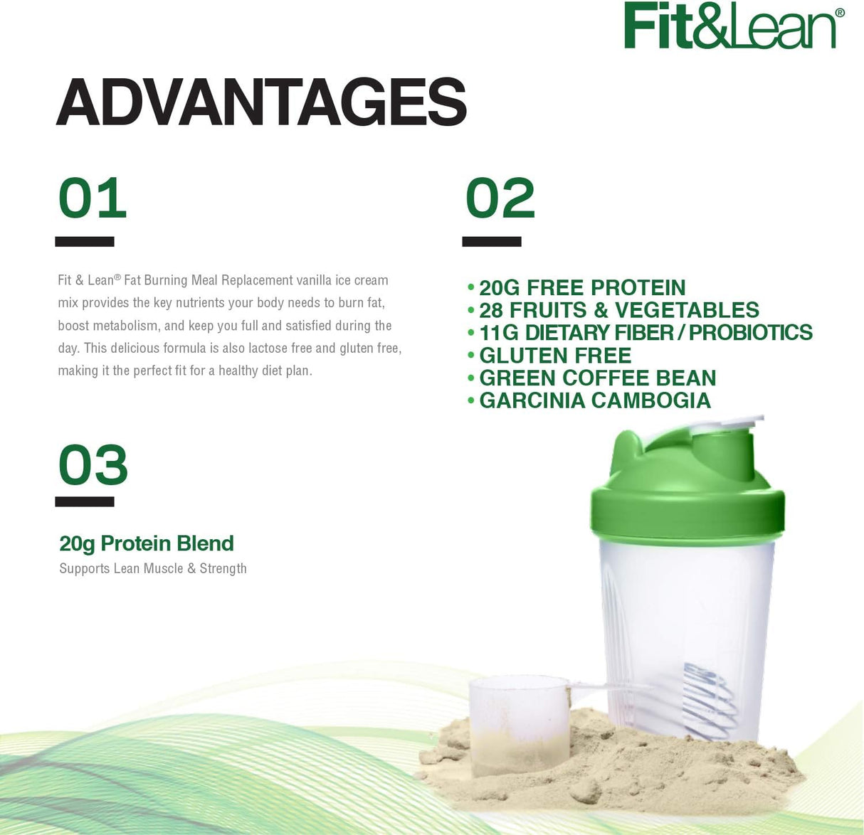 Suplemento Batido con proteínas fibra probióticos 1 libra