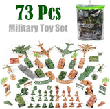 Figuras de Acción Militar Liberty Imports con Vehículos Escala (73 pcs)