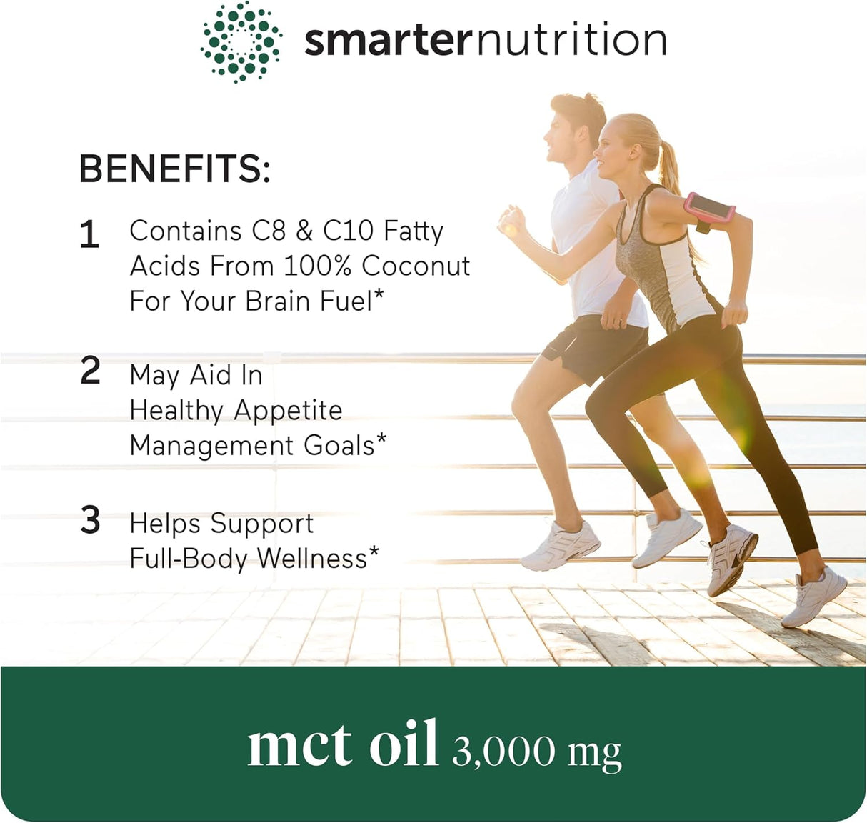 Cápsulas de MCT de Coco Smarter Nutrition - Keto, 90 cápsulas