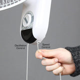 Ventilador de Pared Hurricane, Oscilante 90° 3 Velocidades 16