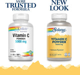 SOLARAY Polvo cristalino de vitamina C de 8 oz en polvo