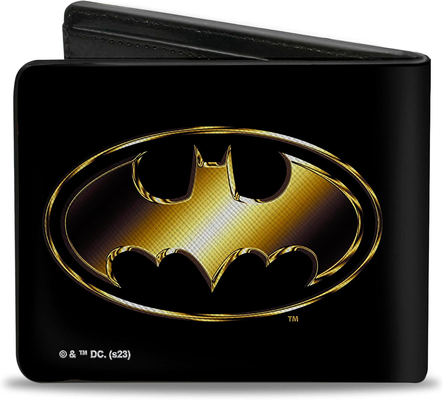 Cartera Bifold Vegana, Logo Bat Signal, Liga de la Justicia