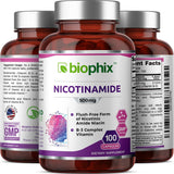 Suplemento Vitamina B3 nicotinamide 0,018 oz 100 cápsulas