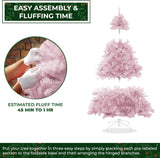 Árbol de Navidad Artificial 7.5FT Casafield con soporte metálico