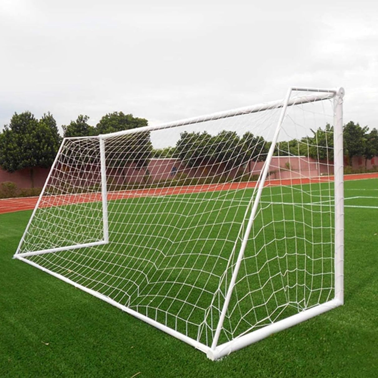 Red de portería de fútbol de polietileno tamaño completo