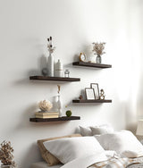 Estantes Flotantes de Madera PHPH, 6 Piezas, 17 Pulgadas