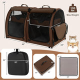 Transportín para gatos PETSITE, 40 pulgadas, doble compartimento