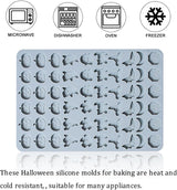 Moldes de Silicona Halloween, 2 Paquetes, Mini para Dulces
