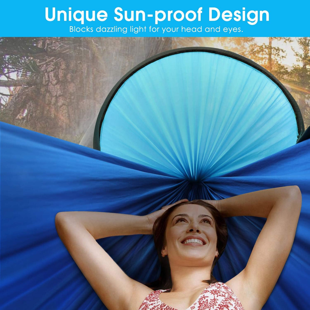 Hamaca grande G4Free con mosquitera para 2 personas, ligera