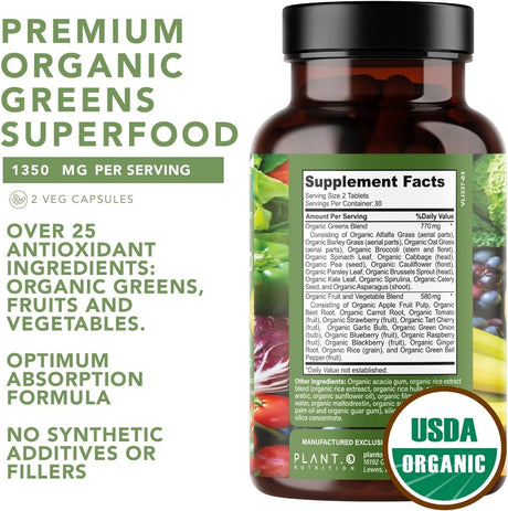 Suplemento de frutas verduras Antioxidantes de alta absorció