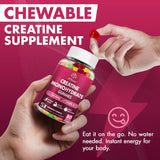 Creatina Monohidrato Gummies - 160 cápsulas, veganas, sin azúcar