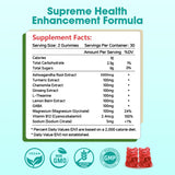 Gomitas Ashwagandha 3000mg con L-theanina - 2 Paquetes 120 Uds