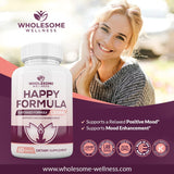 Suplemento de Alivio Natural Happy Formula para Todos 60 Cáp