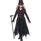 Disfraz gótico de vampiresa para niñas talla L