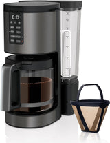Cafetera Programable Ninja DCM201BK, 14 Tazas, Filtro Permanente