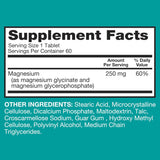 Suplemento de Magnesio Qunol, 250mg, 60 Cápsulas