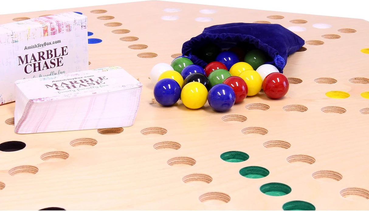 Juego de Mesa Travel Marble Chase - AmishToyBox