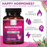 Suplemento para Menopausia con Black Cohosh, Dong Quai, 60 cápsulas