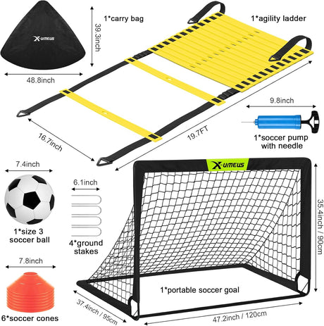 Porterías de fútbol para niños para patio trasero X-UMEUS