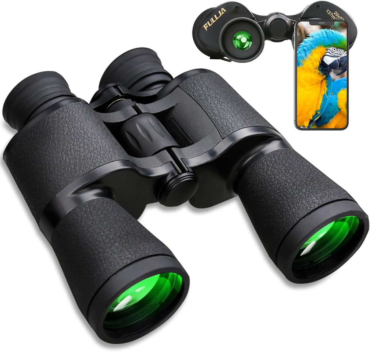 Binoculares 20X50 Profesionales Impermeables para Aves y Viajes