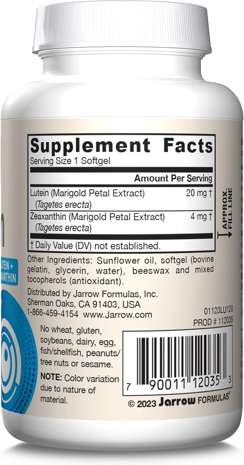 Suplemento de luteína  softgels  de Jarrow Formulas