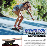 Patineta completa para principiantes, 27 x 8 pulg, 7 capas, doble kick