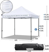Tienda Yaheetech: Carpa Instantánea 10x10, Pesada y Impermeable