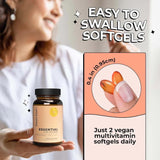 Multivitaminas Veganas Future Kind, Omega 3, B12, 60 Softgels