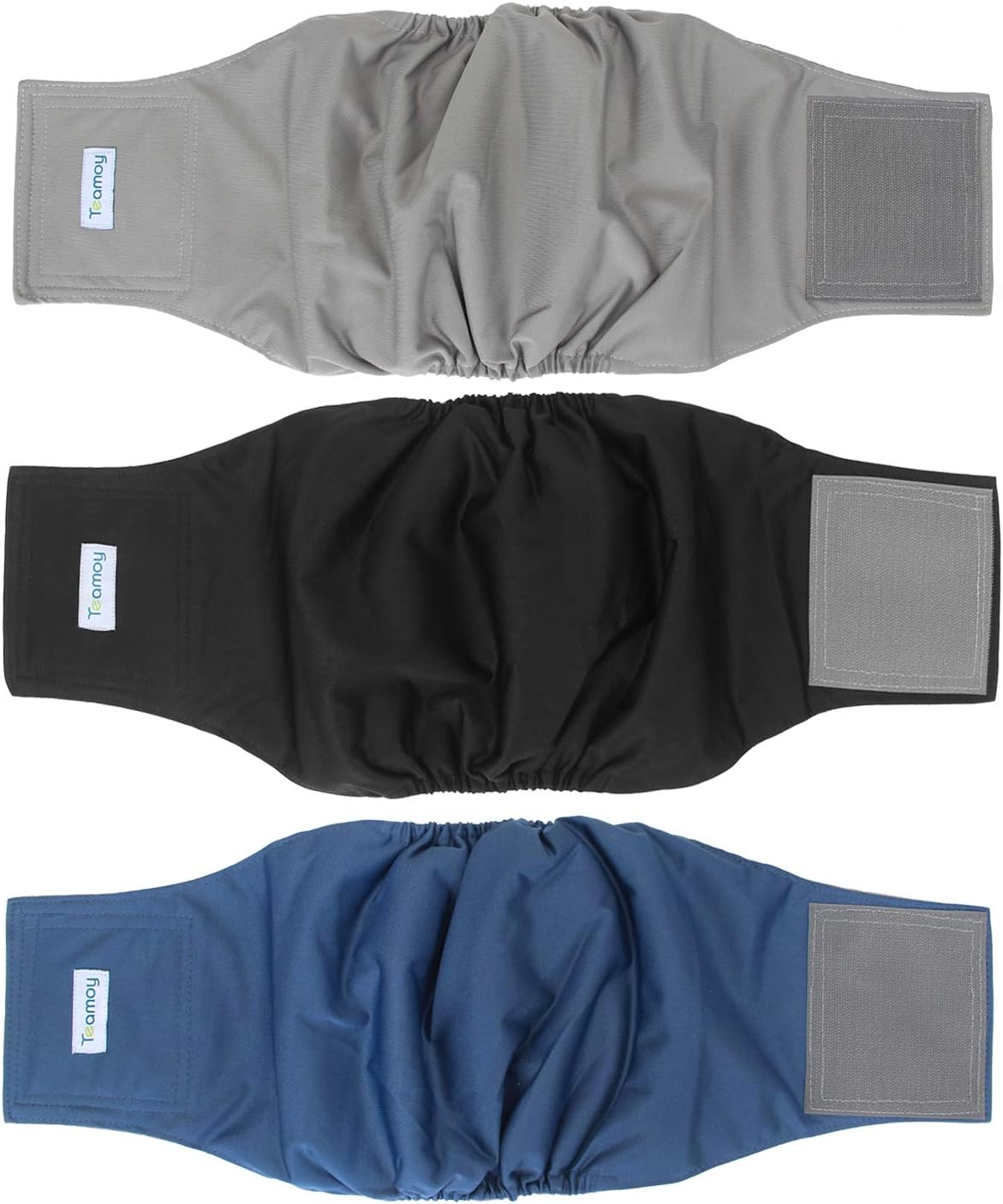 Teamoy Pañales reutilizables para perros machos, banda lavable para cachorro