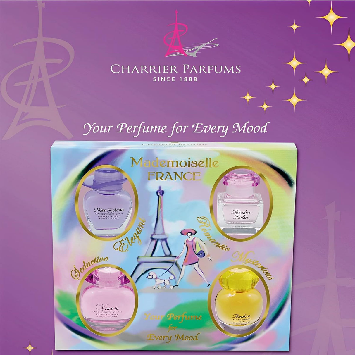 Set de 4 Eaux de Parfum - Mademoiselle France - Hecho en Provenza
