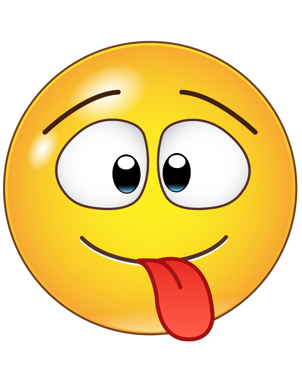 Adhesivo gráfico de pared con 12 caras grandes de Emoji