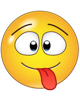 Adhesivo gráfico de pared con 12 caras grandes de Emoji