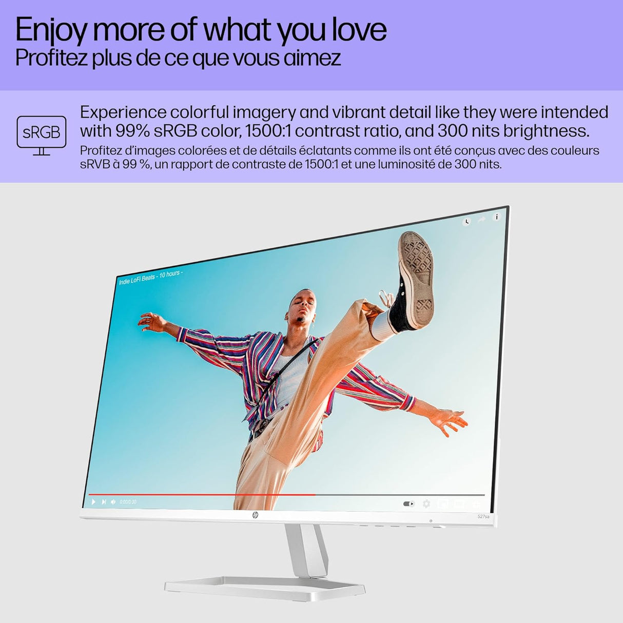 Monitor HP 27 FHD, IPS, 99% sRGB, 300 nits, 527sa 2024